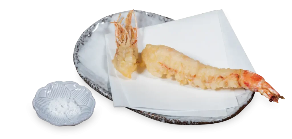 Tempura of tiger prawn